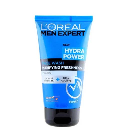 Loreal Men Expert Hydra Power Purifying Freshness Face Wash 150ml - Menthol